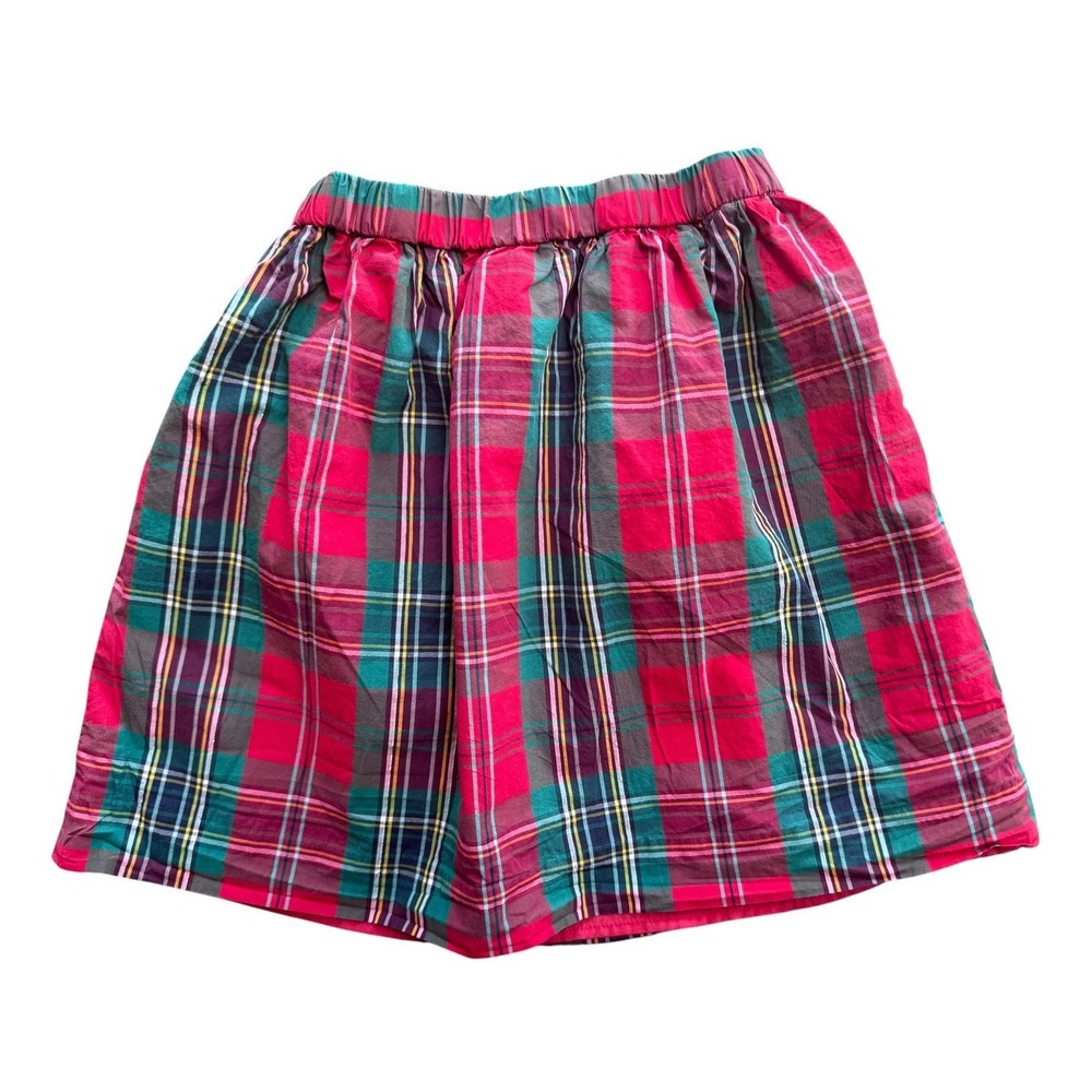 Crewcuts Girls Size 10 Christmas Tartan Plaid Skirt Red and Green Holiday Cotton